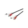 Microconnect AUDCH3 lydkabel 3 m 2 x RCA sort