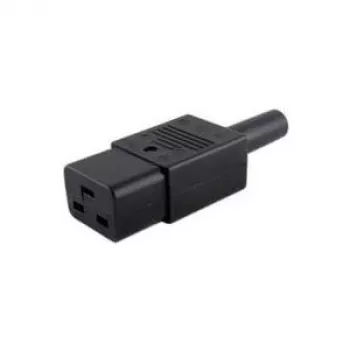 Microconnect C19PLUG-netkabel, sort, C19 stikdåse