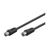 Wentronic Goobay 11563 antennekabel IEC-stik/bøsning, 7,5 m, sort