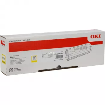 OKI tonerkassette - 10 tus. sider - gul