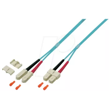 EFB Elektronik O0318.1 duplex SC-SC OM4 fiber-patchkabel, 1 m, violet