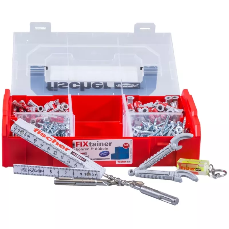 Fischer FIXtainer rawlplugs- og borsæt