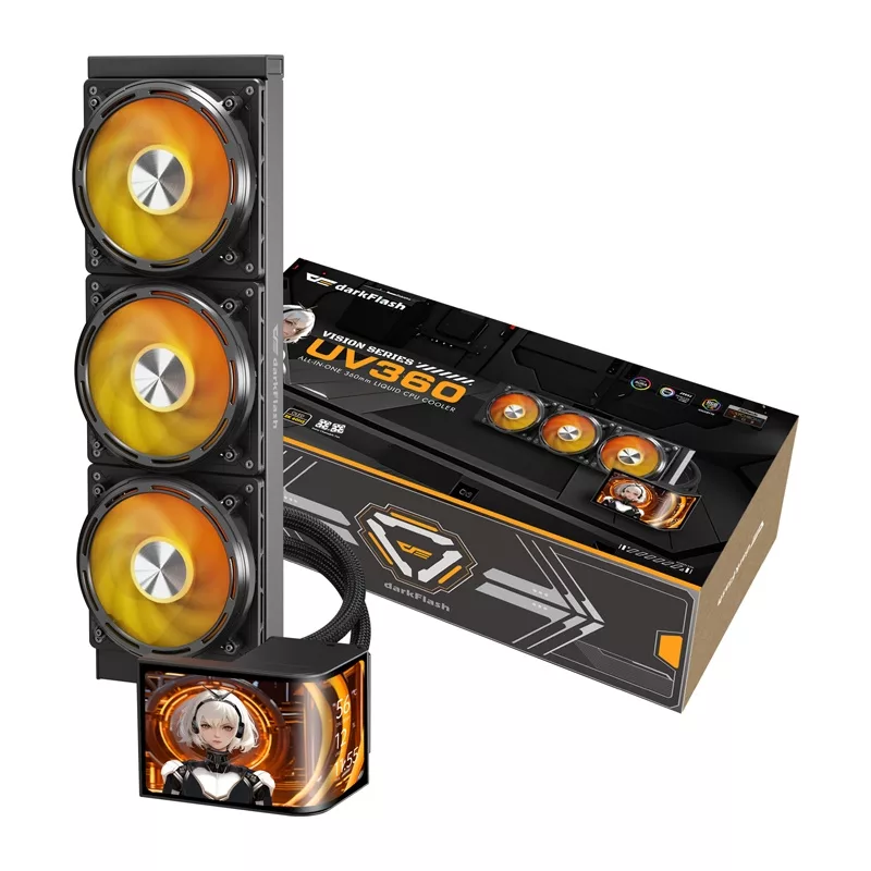 DarkFlash UV360 CPU-køler, sort
