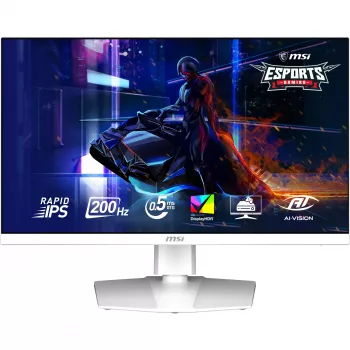 MSI MAG 274QRFW E20 27 inch WQHD 200Hz Rapid IPS gaming-monitor, hvid (beskadiget emballage)