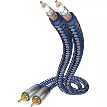 in-akustik Premium Audiokabel RCA til RCA, 5,0 m