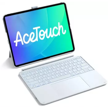INATECK Keyboard Ace Touch iPad 13 kompatibel QWERTZ blå