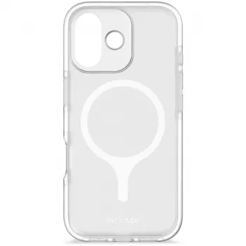 Decoded DropTec Transparent bagsidecover til iPhone 17 med MagSafe (Frosted White)