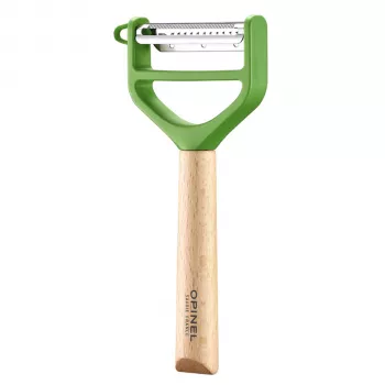 OPINEL T-Duo Y-skræller rustfrit stål grøn bøgetræ