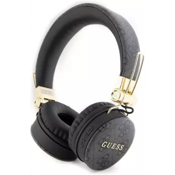 GUESS GUBH704GEMK over-ear Bluetooth-hovedtelefoner, sort, 4G metal logo