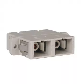 Tripp Duplex Fiber Optic MMF/SMF Multimode Singlemode Coupler SC/SC - Netværkscoupler - SC Multimode (Beige)