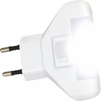 REV LED-natlampe 1W koldhvid stiklampe med skumringssensor