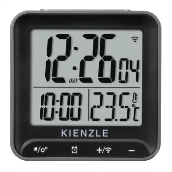 KIENZLE digitalt vækkeur firkantet sort