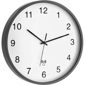 TFA 60.3511.10 radiovægur, rund, grå/hvid, plast/glas, klassisk design