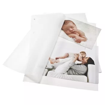 Goldbuch fotokarton hvid DIN A4 med glasinpapir 20 ark 83001