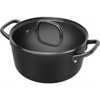 ZWILLING Milano suppegryde med glaslåg 24 cm, sort