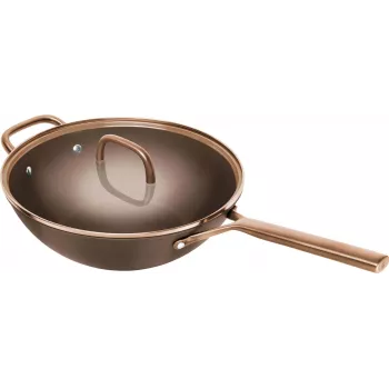 ZWILLING Milano wok med glaslåg 30 cm, brun