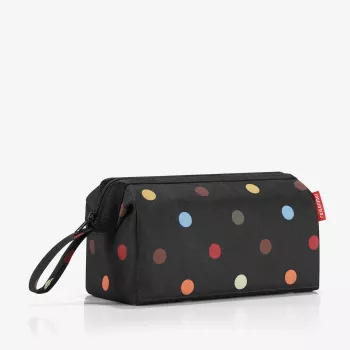 Reisenthel WC7009 Travel Cosmetic Dots toilettaske - flerfarvet polyester med lynlås, 3 lommer
