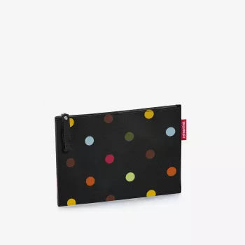 Reisenthel Case 1 Dots kosmetiktaske sort flerfarvet polyester 240 mm x 170 mm