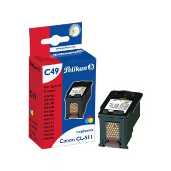 Pelikan kompatibel blækpatron til Canon CL-511XL trefarvet (cyan, magenta, gul) - høj kapacitet