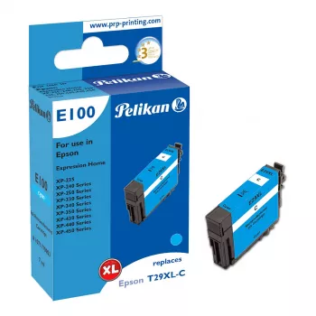Pelikan E100 kompatibel blækpatron cyan High Yield til Epson XP-235/240/250/330/340/350/430/440/450