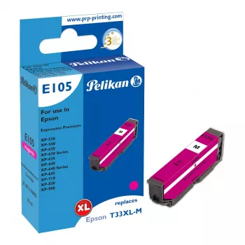 Pelikan E105 kompatibel blækpatron magenta High Yield (XL) til Epson XP-530/540/630/635/640/645/710/830/900 - 1 pak