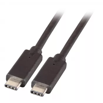 EFB USB 3.2 Gen 1 SuperSpeed-kabel, USB-C-stik til USB-C-stik, 3A, 5Gbps, 2m, sort