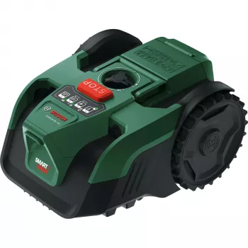 BOSCH VISIMOW18V-100 robotplæneklipper (grøn/sort, 1x 4.0Ah Li-Ion akku, 1x reserveklinge, POWER FOR ALL ALLIANCE)