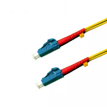 Grafenthal OS2 singlemode fiberoptisk patchkabel LC/UPC til LC/UPC duplex 15 m gul LSZH