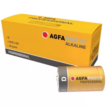 AGFAPHOTO Professional LR20 Mono D alkaline-batteri 1,5V 10-pak