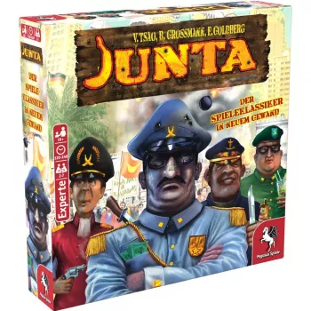 Pegasus Spiele Junta brætspil - strategi, bluff, forhandling - fra 16 år - 4-7 spillere - 120-240 min