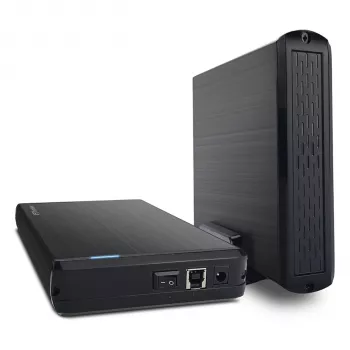 FANTEC DB-G35U3-6G eksternt HDD-kabinet 3,5 inch SATA USB 3.0 6G USB-B aluminium sort (2582)