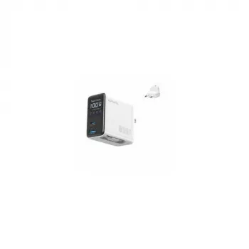 4smarts GaN FlexScreen AI 100W 2xUSB-C + USB-A hvid lader