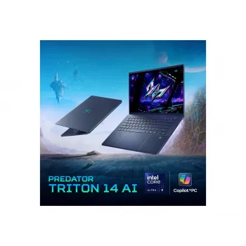 Acer Predator Triton 14 AI PT14-52T-987D Copilot+ PC 14,5 inch WQ2.8K OLED Touch 120Hz-laptop, Intel Core Ultra 9 288V, 32GB RAM, Windows 11 Home
