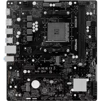 ASRock B550M-P AM4 mATX Motherboard - AMD B550 Chipsæt, DDR4, PCIe 4.0