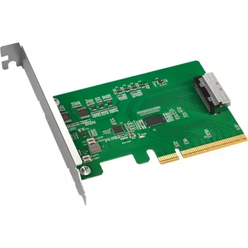 ICY DOCK EXLink MB409A5 MCIO 8i (SFF-TA-1016) til PCIe 5.0 x8-adapter med Redriver