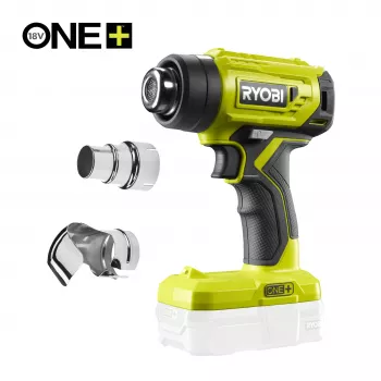 RYOBI One+ 18V batteri-varmluftpistol R18HG-0 (værktøj uden batteri) - 250°C/460°C, 170 L/min