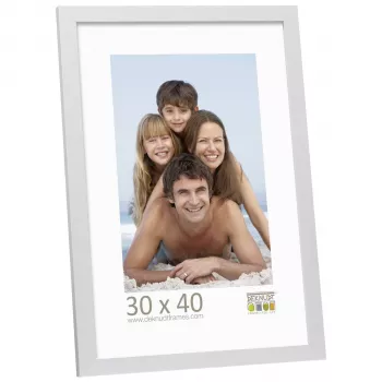 Deknudt S44CD1 30x40 træ sølv billedramme