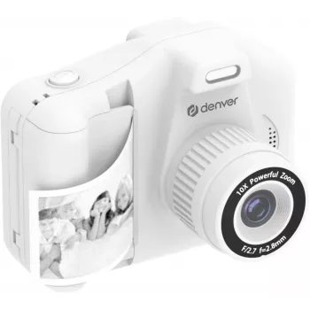 Denver KPC-1370W White Kids Camera with Printer 2.8 inch LCD 12MP Full HD 1080p
