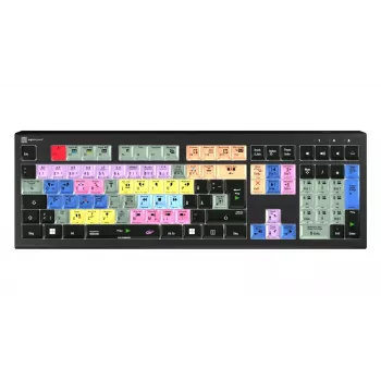 Logickeyboard LKB-EDIUS-A2PC-DE Full Size (100%) USB sakse-switch-tastatur QWERTZ sort