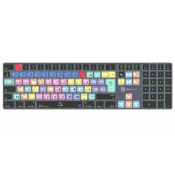 LogicKeyboard Adobe Premiere Pro CC Titan FR (Mac) - fransk AZERTY-layout, baggrundsbelyst, kablet USB-tastatur