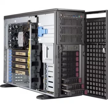 Supermicro SuperWorkstation 540A-TR full-tower-workstation, Intel C621, dual Xeon Scalable, 2200W