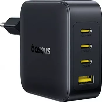 Baseus EnerFill FH11 GaN 140W 3xUSB-C + 1xUSB-A Hurtigoplader sort