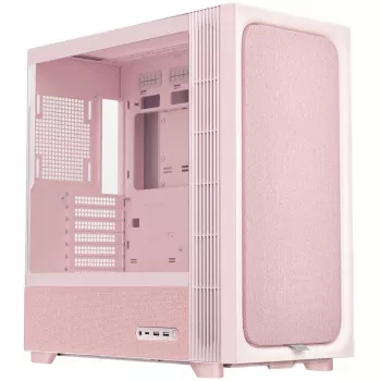 TRYX FLOVA F50 Midi-Tower, ATX, Tempered Glass - lyserød