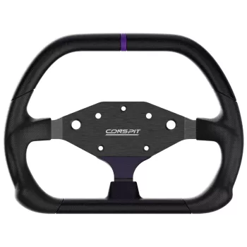 CONSPIT DX320 D-formet rat - 320mm Alcantara-greb, kulfiber, RGB