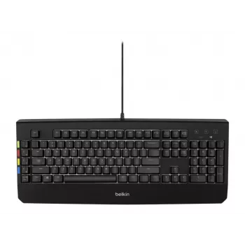 Belkin 2-4-8 Port Secure KVM USB Tastatur med Belysning DE QWERTZ