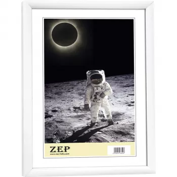 ZEP KW3 enkeltbilledramme hvid 15x20 cm rektangulær