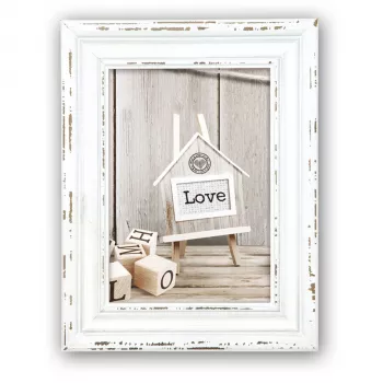 ZEP Rivoli Single Photo Frame Wood White 10x15 cm Rectangular SY946W