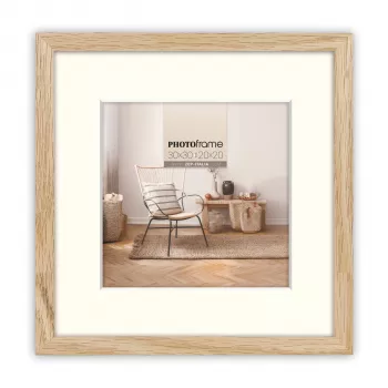 ZEP Malmo naturtræ-billedramme 20x20/30x30 cm med passepartout V4530N