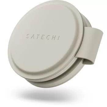 Satechi OntheGo 2-i-1 trådløs oplader med Qi2, 15W, sand