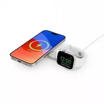 Twelve South ButterFly SE 2-i-1 Qi2 trådløs oplader, hvid